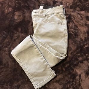 Wit & Wisdom army green jeans